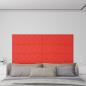 Preview: ARDEBO.de - Wandpaneele 12 Stk. Rot 90x30 cm Kunstleder 3,24 m²