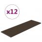 Preview: Wandpaneele 12 Stk. Braun 90x30 cm Kunstleder 3,24 m²