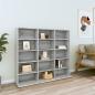 Preview: ARDEBO.de - CD-Regal Grau Sonoma 102x23x89,5 cm Holzwerkstoff