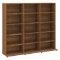 Preview: CD-Regal Braun Eichen-Optik 102x23x89,5 cm Holzwerkstoff