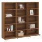 Preview: CD-Regal Braun Eichen-Optik 102x23x89,5 cm Holzwerkstoff