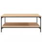 Preview: Couchtisch Sonoma-Eiche 100x100x40 cm Holzwerkstoff