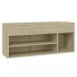 Preview: Schuhbank Sonoma-Eiche 105x30x45 cm Holzwerkstoff