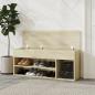 Preview: Schuhbank Sonoma-Eiche 105x30x45 cm Holzwerkstoff