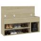 Preview: Schuhbank Sonoma-Eiche 105x30x45 cm Holzwerkstoff