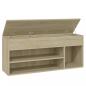 Preview: Schuhbank Sonoma-Eiche 105x30x45 cm Holzwerkstoff