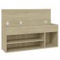 Preview: Schuhbank Sonoma-Eiche 105x30x45 cm Holzwerkstoff