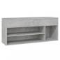 Preview: Schuhbank Betongrau 105x30x45 cm Holzwerkstoff