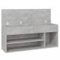 Preview: Schuhbank Betongrau 105x30x45 cm Holzwerkstoff