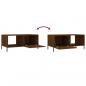 Preview: Couchtisch Braun Eichen-Optik 90x50x40 cm Holzwerkstoff