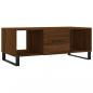 Preview: Couchtisch Braun Eichen-Optik 102x50x40 cm Holzwerkstoff