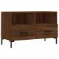 Preview: TV-Schrank Braun Eichen-Optik 80x36x50 cm Holzwerkstoff