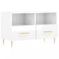 Preview: TV-Schrank Hochglanz-Weiß 80x36x50 cm Holzwerkstoff