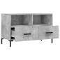 Preview: TV-Schrank Betongrau 80x36x50 cm Holzwerkstoff