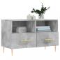 Preview: TV-Schrank Betongrau 80x36x50 cm Holzwerkstoff