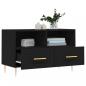 Preview: TV-Schrank Schwarz 80x36x50 cm Holzwerkstoff