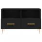 Preview: TV-Schrank Schwarz 80x36x50 cm Holzwerkstoff