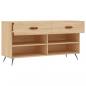 Preview: Schuhbank Sonoma-Eiche 102x35x55 cm Holzwerkstoff