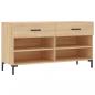 Preview: Schuhbank Sonoma-Eiche 102x35x55 cm Holzwerkstoff