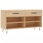 Preview: Schuhbank Sonoma-Eiche 102x35x55 cm Holzwerkstoff