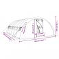 Preview: Gewächshaus mit Stahlrahmen Weiß 30 m² 6x5x2,3 m