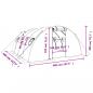 Preview: Gewächshaus mit Stahlrahmen Weiß 16 m² 4x4x2 m