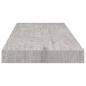 Preview: Schweberegale 4 Stk. Betongrau 60x23,5x3,8 cm MDF