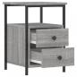 Preview: Nachttische 2 Stk. Grau Sonoma 34x35,5x50 cm Holzwerkstoff