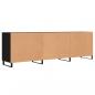 Preview: TV-Schrank Schwarz 150x30x50 cm Holzwerkstoff