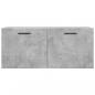 Preview: Wandschrank Betongrau 80x36,5x35 cm Holzwerkstoff