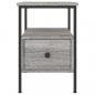 Preview: Nachttische 2 Stk. Grau Sonoma 34x36x50 cm Holzwerkstoff