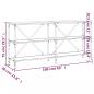 Preview: Konsolentisch Sonoma-Eiche 160x30x75 cm Holzwerkstoff und Eisen