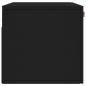 Preview: Wandschrank Schwarz 80x36,5x35 cm Holzwerkstoff