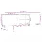 Preview: TV-Schrank Braun Eichen-Optik 150x30x50 cm Holzwerkstoff