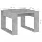 Preview: Beistelltisch Betongrau 50x50x35 cm Holzwerkstoff