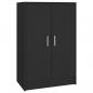 Preview: Schuhschrank Schwarz 60x35x92 cm Holzwerkstoff