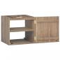 Preview: Wand-Badschrank 46x25,5x40 cm Massivholz Teak