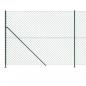 Preview: Maschendrahtzaun mit Bodenflansch Grün 2x25 m