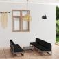 Preview: ARDEBO.de - 8-tlg. Garten-Lounge-Set mit Kissen Kiefer Massivholz