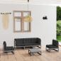 Preview: ARDEBO.de - 6-tlg. Garten-Lounge-Set mit Kissen Kiefer Massivholz