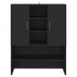 Preview: Waschmaschinenschrank Schwarz 70,5x25,5x90 cm