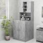 Preview: ARDEBO.de - Waschmaschinenschrank Betongrau 70,5x25,5x90 cm