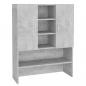 Preview: Waschmaschinenschrank Betongrau 70,5x25,5x90 cm