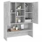 Preview: Waschmaschinenschrank Betongrau 70,5x25,5x90 cm