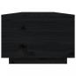 Preview: Couchtisch Schwarz 80x50x35,5 cm Massivholz Kiefer