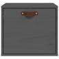 Preview: Wandschrank Grau 40x30x35 cm Massivholz Kiefer