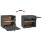 Preview: Wandschrank Grau 40x30x35 cm Massivholz Kiefer