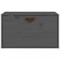 Preview: Wandschrank Grau 60x30x35 cm Massivholz Kiefer