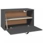 Preview: Wandschrank Grau 60x30x35 cm Massivholz Kiefer