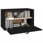 Preview: Wandschrank Schwarz 60x30x35 cm Massivholz Kiefer